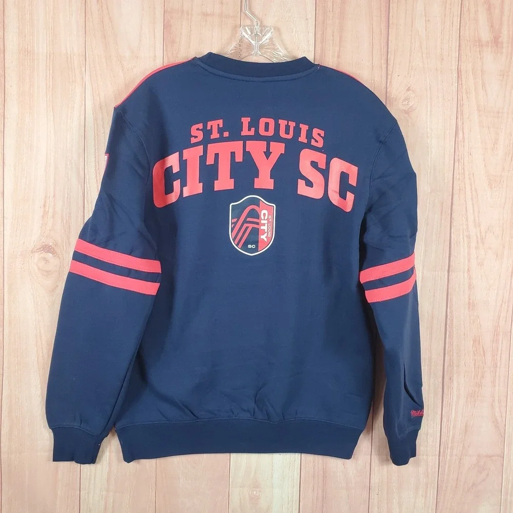 Mitchell & Ness Mens Sweatshirt Small Long Sleeve St. Louis‎ City SC